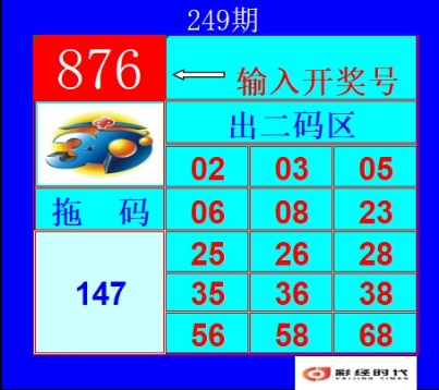 二码 福彩3D第2026249期参考图